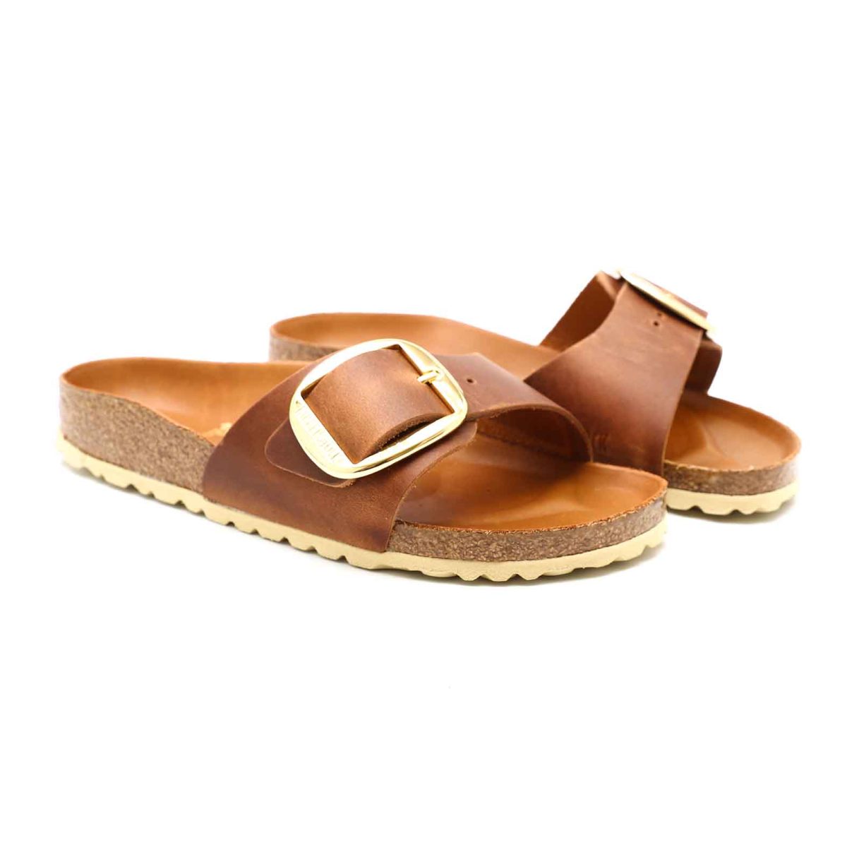 Birkenstock Madrid Big Buckle Cognac